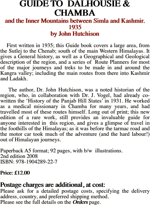 GUIDE TO&nbsp; DALHOUSIE &