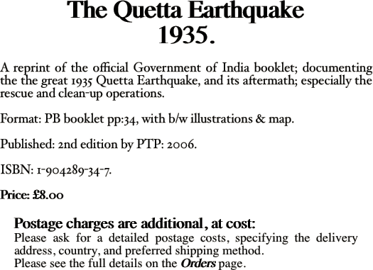 The Quetta Earthquake 